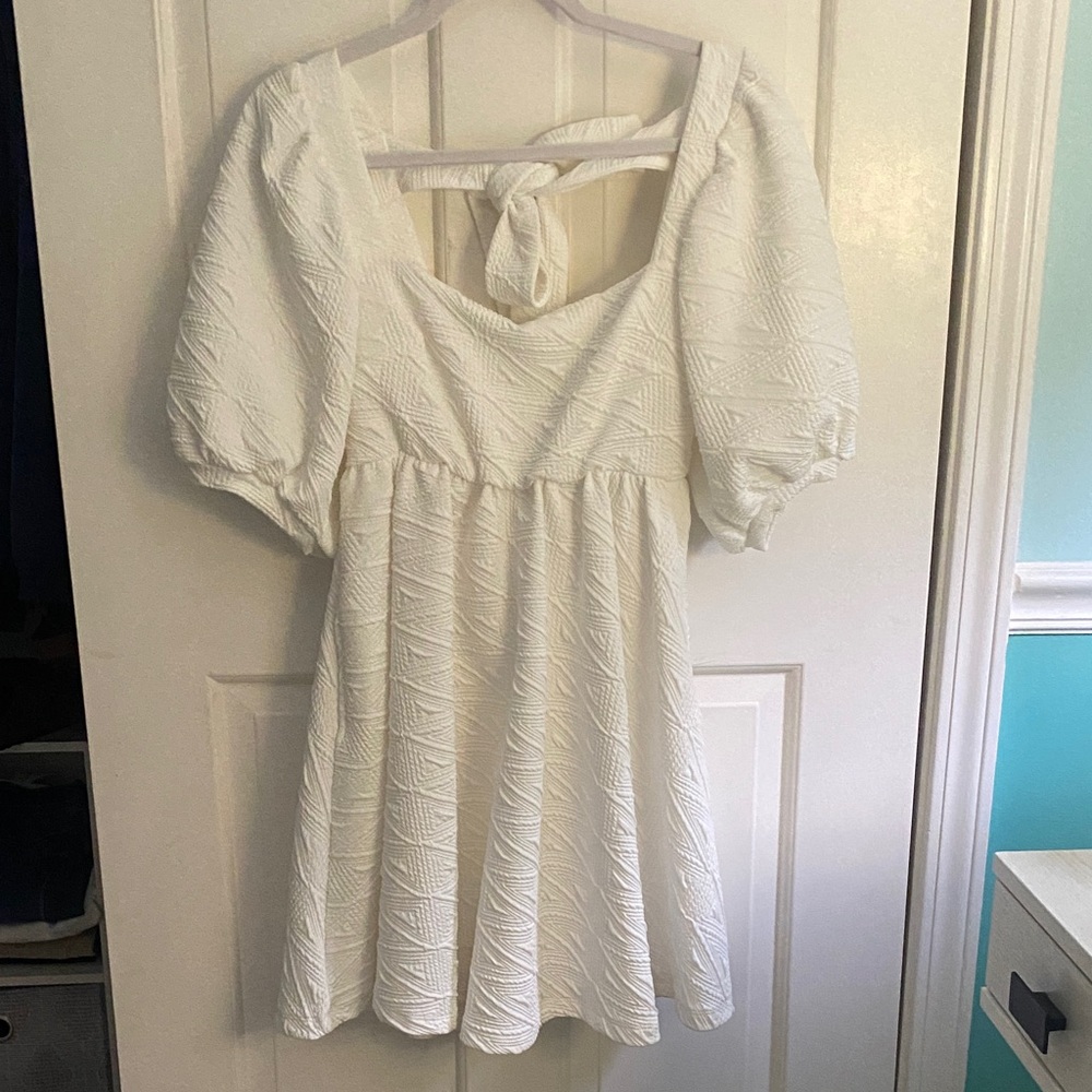 Free People White Babydoll dress